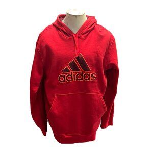 Adidas Embroidered Red Hoodie